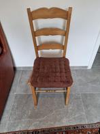 4 houten stoelen, Brun, Bois, Enlèvement, Utilisé