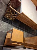 Rotan slaapkamer compleet bed matras ladekast stoel dressboy, Huis en Inrichting, Ophalen, Gebruikt, Tweepersoons