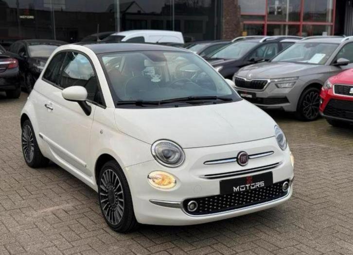 Fiat // 500 // Benzine, Auto's, Fiat, Bedrijf, Te koop, Benzine, Stadsauto, 3 deurs, Handgeschakeld, Wit, Leder en Stof, Voorwielaandrijving