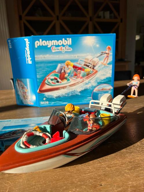 Playmobil motorboot met motor, Kinderen en Baby's, Speelgoed | Playmobil, Zo goed als nieuw, Complete set, Ophalen of Verzenden