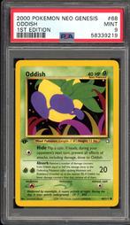 Oddish 1ère édition PSA 9 - 68/111 - Neo Genesis 2000, Envoi, Comme neuf, Cartes en vrac