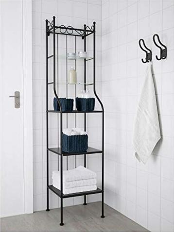 Zwart decoratief rek (Ronnskar, 42 x 176 cm, Ikea) beschikbaar voor biedingen