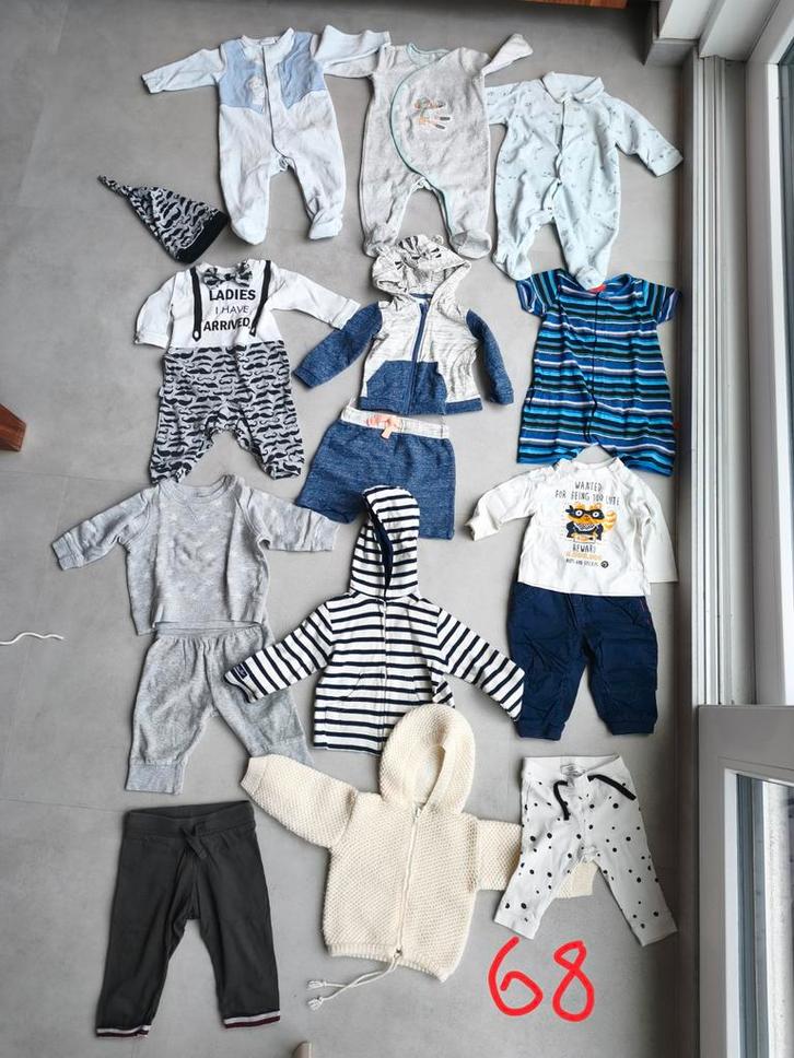 Pakket 16 stuks/setjes baby maat 68, Kinderen en Baby's, Babykleding | Baby-kledingpakketten, Maat 68, Ophalen of Verzenden