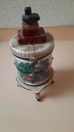 vaas met deksel, hand made,, Ophalen