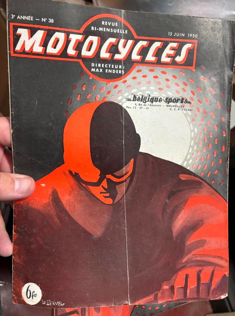 Uitgave ‘Motocycles’ 1950, juni, Ophalen of Verzenden, Gelezen