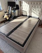 Boxspring met opbergruimte 140cm - merksem, Huis en Inrichting, Slaapkamer | Bedden, Ophalen, Zo goed als nieuw, Metaal