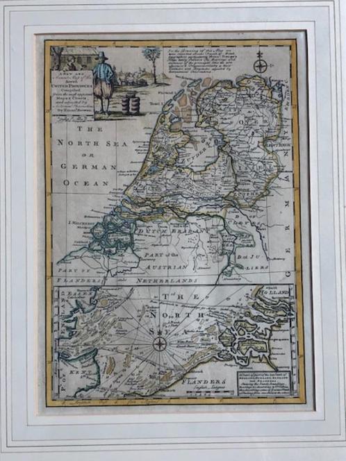 A new and accurate map of the Seven United Provinces … by Em, Antiek en Kunst, Kunst | Etsen en Gravures, Ophalen of Verzenden