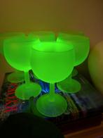 Ensemble de 6 verres à vin vert vintage Uranium Anna, Enlèvement ou Envoi