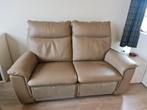 lichtbruine leren relax-zetel, Ophalen, Minder dan 75 cm, 150 tot 200 cm, Tweepersoons