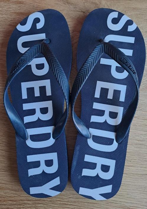 Superdry - slippers - maat 46, Kleding | Heren, Schoenen, Gedragen, Slippers, Blauw, Ophalen of Verzenden