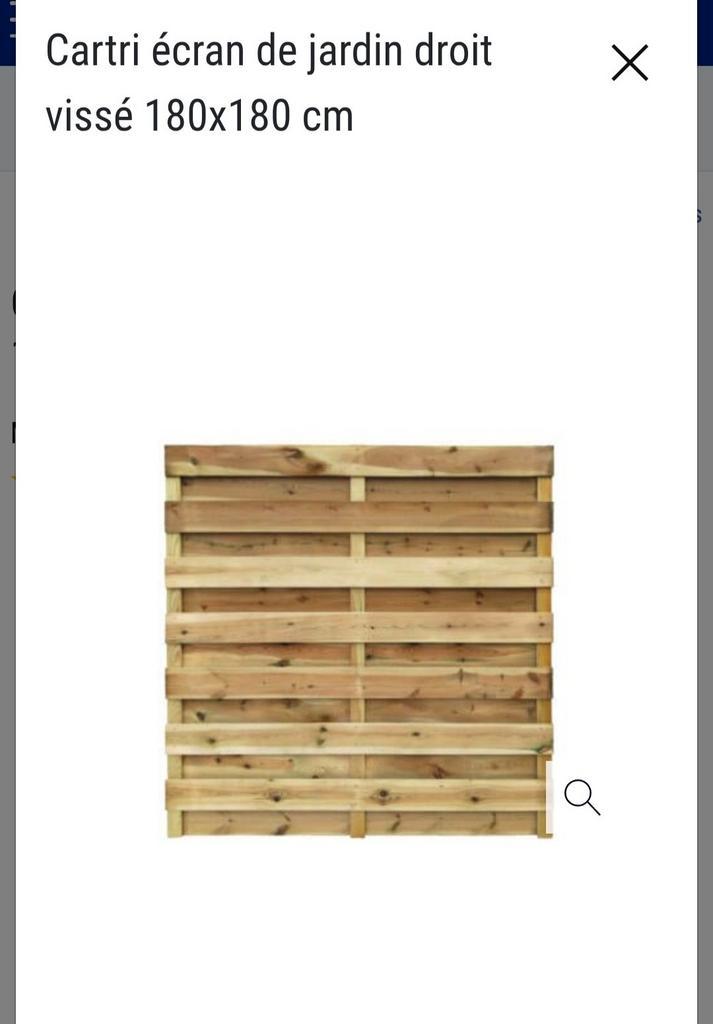 Carti pour jardin et piquets pieds de fixation...., Tuin en Terras, Schuttingen, Zo goed als nieuw, Ophalen