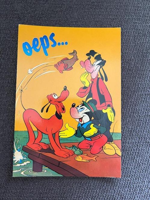 Carte postale Disney Mickey Mouse « Oups », Collections, Disney, Comme neuf, Image ou Affiche, Mickey Mouse, Envoi