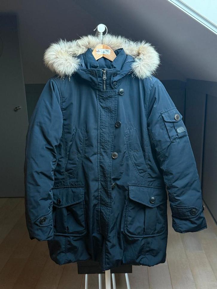 Aigle Parka dons, Kleding | Dames, Jassen | Winter, Zo goed als nieuw, Maat 42/44 (L), Zwart, Ophalen of Verzenden