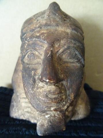 Bodemvondst Egypte stenen farao kop hoofd farao beeld 9cm beschikbaar voor biedingen