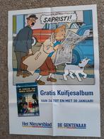 Affiche "Tintin"", Livres, Enlèvement ou Envoi, Neuf, Hergé