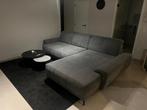 Uitschuifbare sofa met longchair, Maison & Meubles, Canapés | Coins salons complets, Comme neuf, Modern, Enlèvement, Tissus