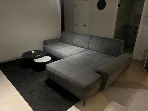 Uitschuifbare sofa met longchair, Maison & Meubles, Canapés | Coins salons complets, Comme neuf, Tissus, Enlèvement