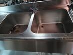 Inox spoelbak, Huis en Inrichting, Keuken | Keukenelementen, Ophalen, Gebruikt, 50 tot 100 cm, 100 tot 150 cm