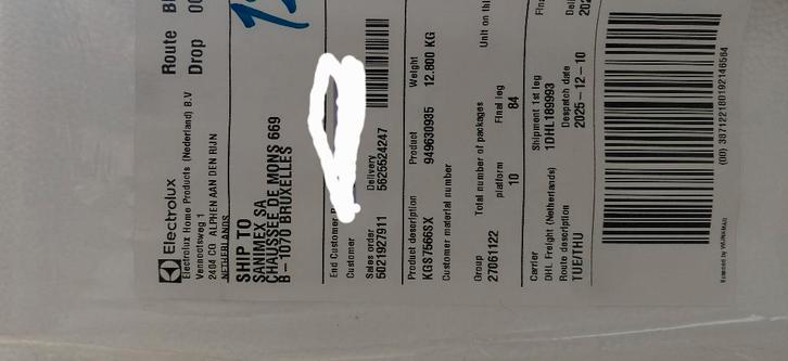 Electrolux KGS75662SX SlimLine 600 Cuisinière à gaz  75 cm, Electroménager, Tables de cuisson, Neuf, À Poser, 5 zones de cuisson ou plus