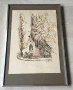 Pastel aquarel gemengde techniek gesign Ludgarde de Keuster, Verzenden