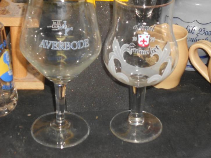 Bierglazen.Averbode.Duvel.Collectie.Leffe.D 85, Verzamelen, Biermerken, Zo goed als nieuw, Glas of Glazen, Duvel, Ophalen of Verzenden