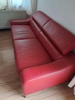 Divan 2 places, Banc droit, Comme neuf, Enlèvement, Cuir