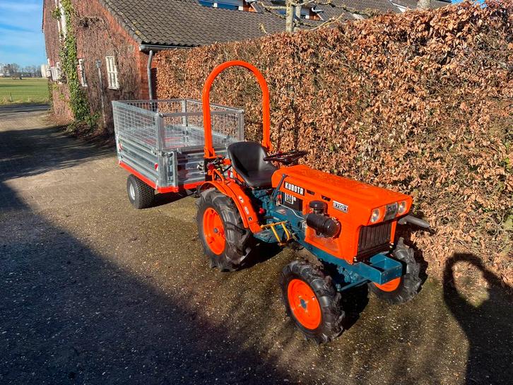 Kubota B7001 minitractor inclusief Kiepkar|Hydrauliek|H-Tops, Zakelijke goederen, Overige Zakelijke goederen, Ophalen