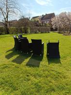 Wicker tuinstoelen zwart, Ophalen, Aluminium