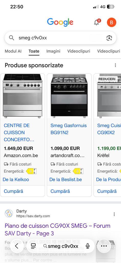 Cuisiner SMEG gaz de ville ou bombone bon etat, Electroménager, Cuisinières, Comme neuf, À Poser, 5 zones de cuisson ou plus, Enlèvement