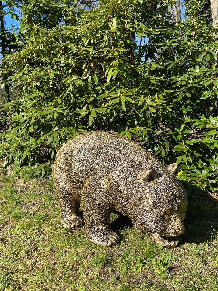 Beeld Panda, pandabeer, gazon, tuin 100 cm, Ophalen, Nieuw, Kunststof, Dierenbeeld