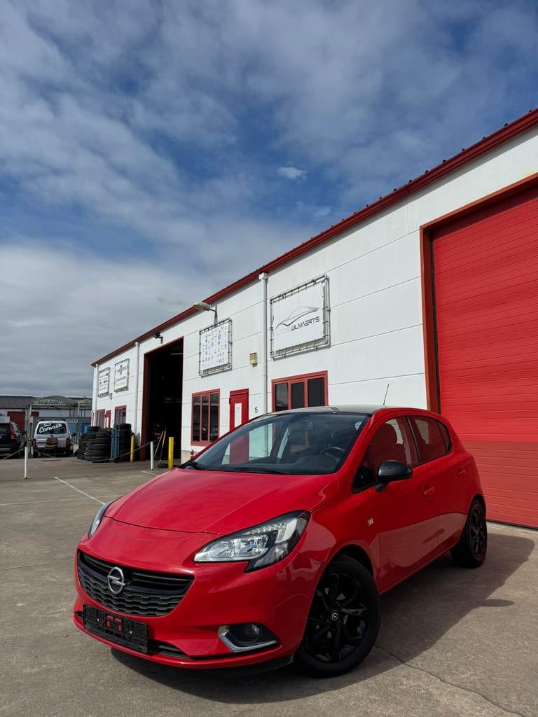 Opel corsa black edition 1.4i led/applcrpy/zetelvrw/stuurvrw, Auto's, Stof, Bedrijf, Start-stop-systeem, Rood