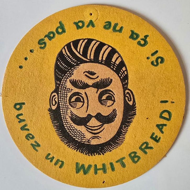 Whitbread Bierviltje Bierdeckel Coaster, Verzamelen, Biermerken, Gebruikt, Viltje(s), Ophalen of Verzenden
