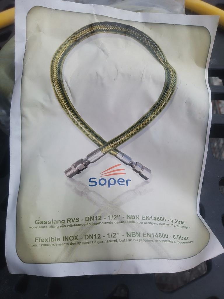 Tuyau à gaz en acier inoxydable, Enlèvement ou Envoi, Neuf