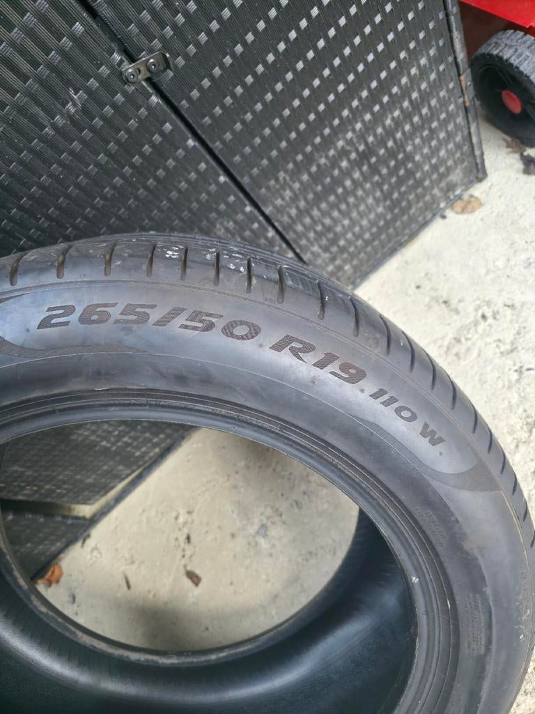4 Pneus Pirelli Pzero 265/50/19 110w, Enlèvement