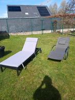 Ligzetels, Tuin en Terras, Ophalen of Verzenden, Zo goed als nieuw, Aluminium, Verstelbaar