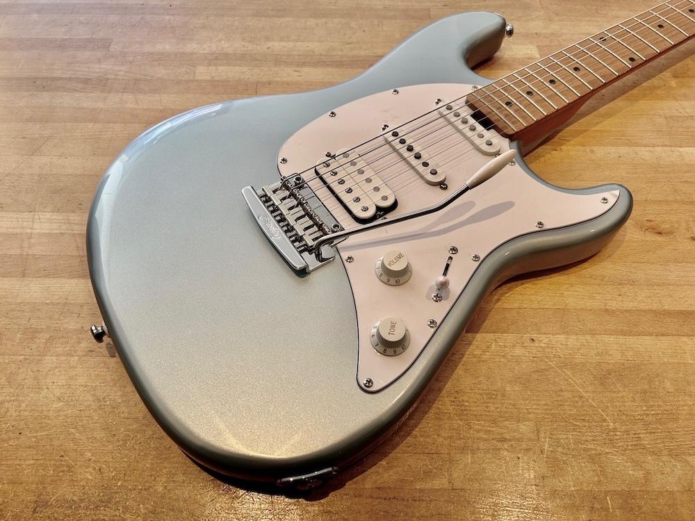 Couteau Sterling By Music Man CT50-HSS Firemist Silver, Enlèvement ou Envoi, Comme neuf, Solid body, Autres marques