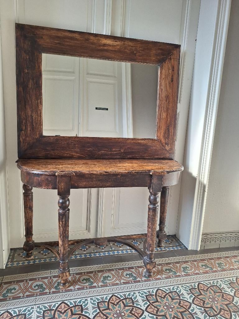 Dressoir of kaptafel met spiegel, Ophalen, Zo goed als nieuw, Hout
