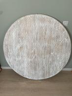 Massief rond eiken blad 1,20 diameter / 4 cm dik, Maison & Meubles, Pièces pour table, Enlèvement, Comme neuf, Rond