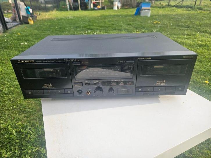 Pioneer CT-W530R Stereo Double Cassette Deck, Audio, Tv en Foto, Cassettedecks, Dubbel, Overige merken, Auto-reverse, High speed dubbing
