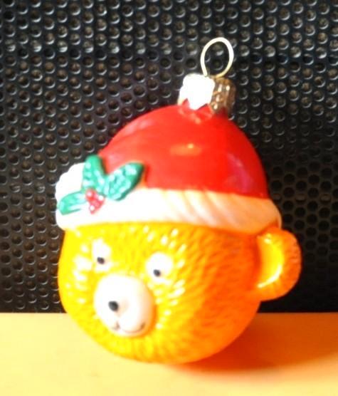 ancienne boule de noel vintage tête d'ourson plastique dure, Antiquités & Art, Antiquités | Autres Antiquités, Enlèvement ou Envoi