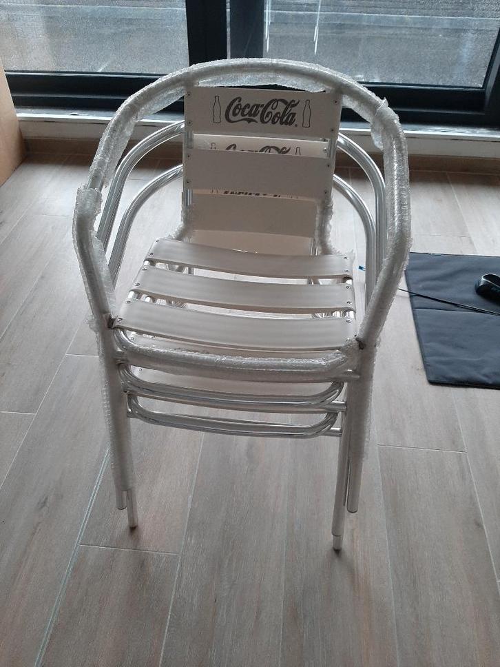 Tuinset Coca-Cola - NIEUW, Tuin en Terras, Tuinsets en Loungesets, Nieuw, Tuinset, Aluminium, 4 zitplaatsen, Ophalen