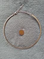 Collier ras de cou rigide argenté réglable, Bijoux, Sacs & Beauté, Colliers, Enlèvement ou Envoi, Comme neuf, Argent, Autres matériaux