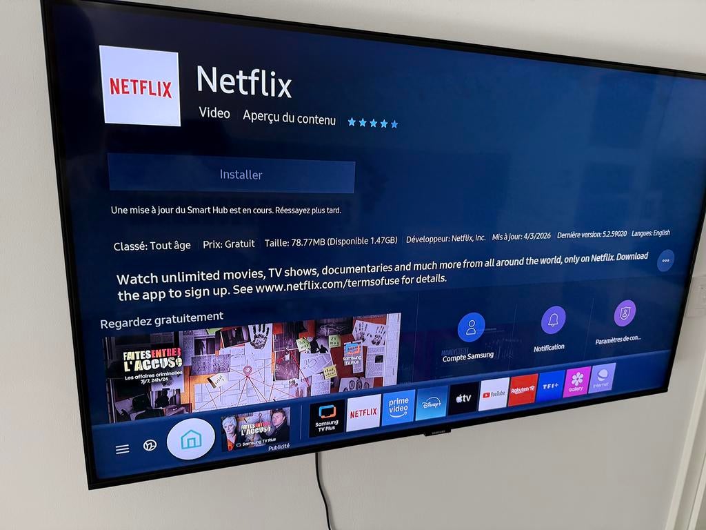 Samsung TV Qled 43 QE43Q60TASXXN, Ophalen, Samsung, 4k (UHD), Gebruikt