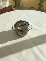 Casserole inox 18-10, 22 cm, Inox, Enlèvement ou Envoi, Casserole ou Cocotte-minute, Plaque céramique