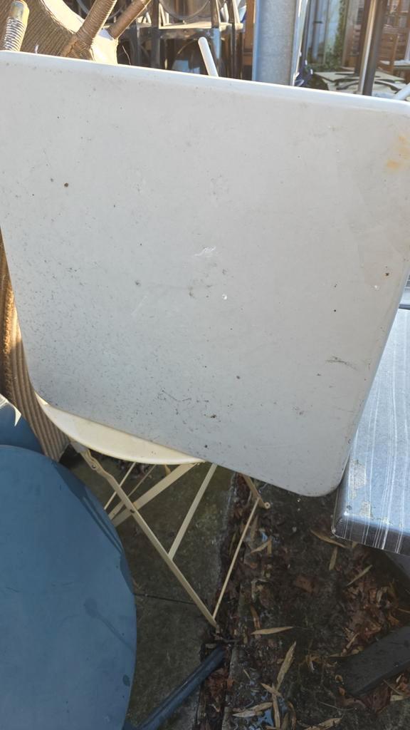 Verschillende metalen inklapbare tuintafels terras tuin lot, Tuin en Terras, Tuinmeubel-accessoires, Ophalen of Verzenden