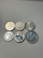 5,5 x oz munten 999 zilver, Ophalen of Verzenden, Zilver