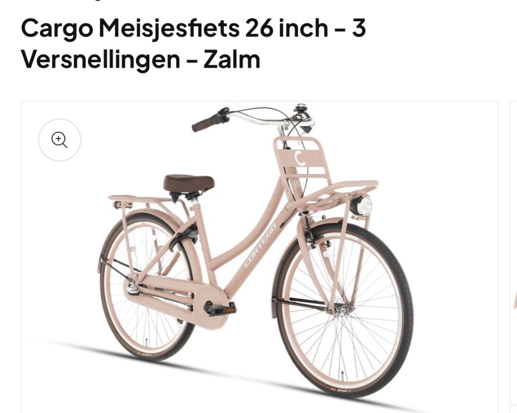 Vélo fille CORTEGO 26 pouces 10-14 ans, Fietsen en Brommers, Fietsen | Meisjes, Nieuw, 26 inch of meer, Handrem, Versnellingen