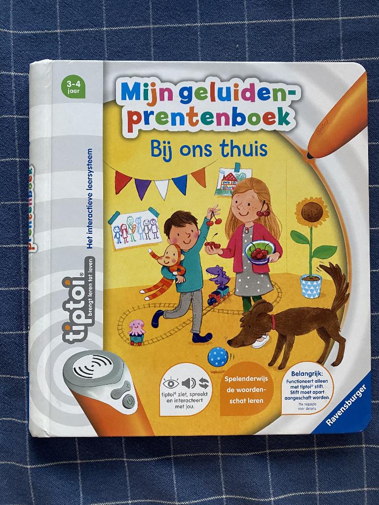 Tiptoi: Mijn geluidenprentenboek - Bij ons thuis., Ophalen, Zo goed als nieuw, Taal en Lezen, Met geluid