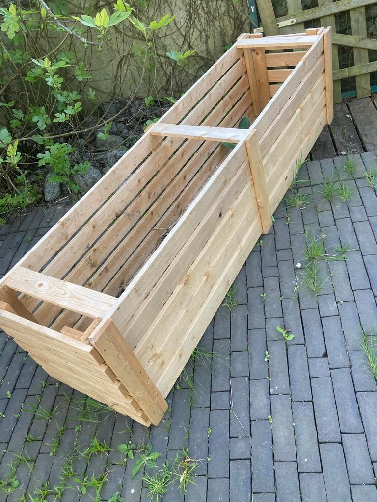 2 grands bacs en bois, Bricolage & Construction, Bois & Planches, Enlèvement, Comme neuf