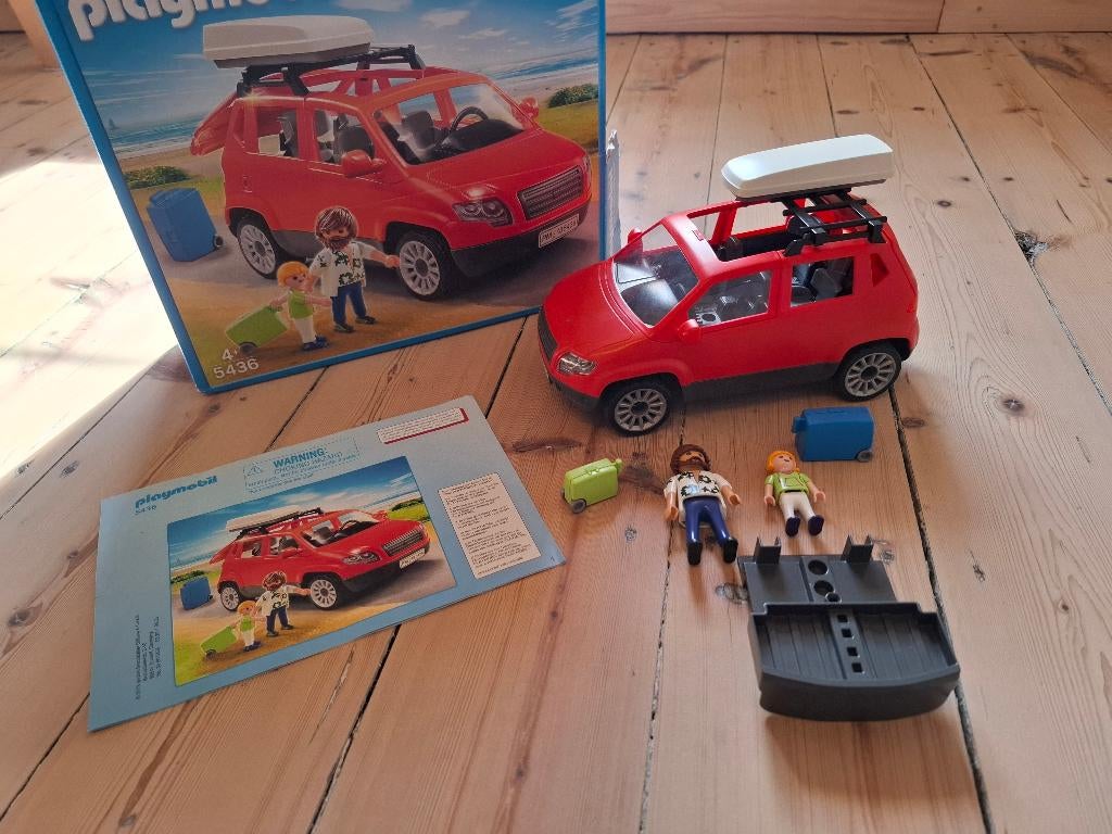 Playmobil gezinswagen met dakkoffer, Ophalen, Zo goed als nieuw, Complete set